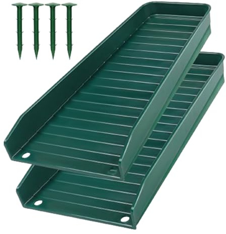 Fallrohr Spritzblock | Wasserablaufumumsteller Downspout Extender | Regenrinnenschale Schutz | Nägel gegen Bodenerosion | Wasserablauf Regenrinnenwanne Wasserumsteller Nägel für Boden