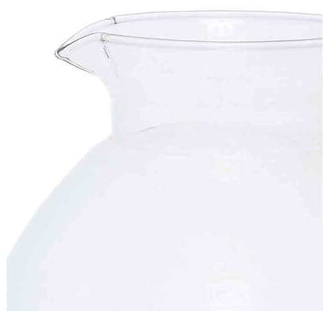 COTE TABLE Pichet Poisson Verre Jaune 17x16x16cm