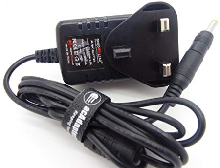 5 Volt UK mains power supply adapter for the Archos AV700 Mobile DVR 100MB