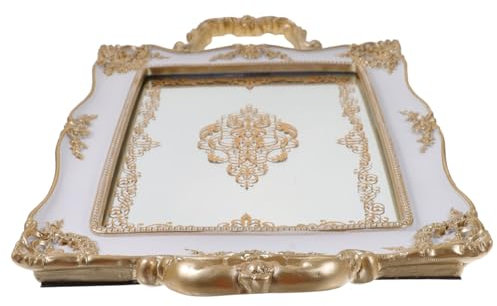 Spiegelablage Schaukästen Für Schmuck Dekoratives Spiegeltablett Spiegelausstattung Display-tabletts Schmuck Tabletts Gericht Schlüssel Spiegel Mit Ablage Platte Anzeige Rohdiamant