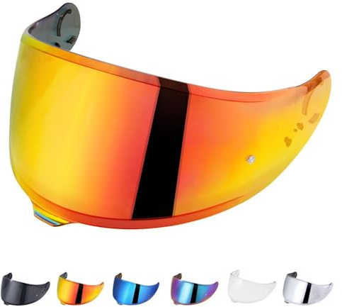 JQF Gear Motorradhelm Visier für GT Air 3 CNS-1C | Helmvisier Motorrad Windschutz Helm Objektiv Visier Vollgesichts,Helmvisiere Zubehör Ersatz