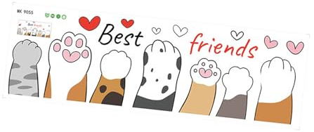 Cartone animato impilabile gatti gattini animali pulsante da parete per decorazioni per la cameretta dei bambini, adesivo sicuro in PVC facile installazione porta arte