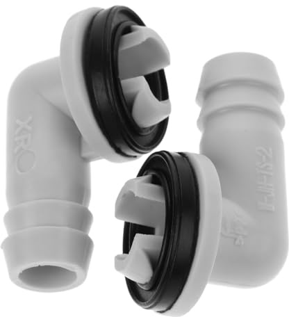 HIAKDOFT 2pcs Air Conditioner Drain Hose Connector Plastic Leakproof Condensate Drain Line Adapter Split Unit Hose Joint for Outdoor Ac Units Easy Install