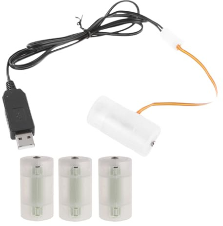 UNTERING USB-Batterie-Stromwandler Eliminatoren USB 5 V 2 A auf 6 V 1 A LR14 C ersetzt 4 x 1,5 V LR14 C Batterie