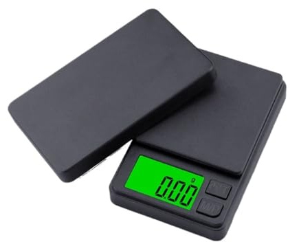digitale Mini bilancia digitale ad alta precisione - Capacità 0,1 g-500 g for pasticceria/gioielleria, strumento di pesatura da cucina compatto(500g/0.1g)