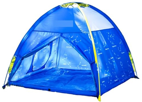 Tienda de Campaña Tienda de Juegos for niños con cúpula Cielo Estrellado Azul for Interiores y Exteriores