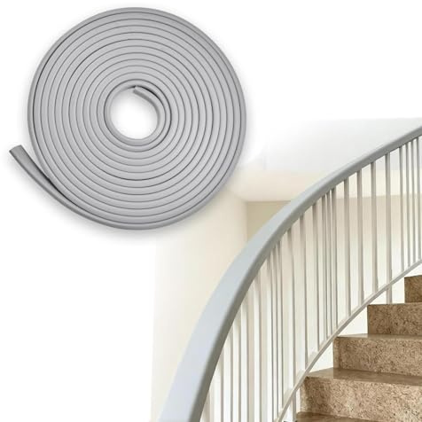 10 M Handlauf aus PVC 40x8mm oder 40x6mm Treppengeländer aus Gummis Schutz für Treppenhandlauf für innen und außen Geländer Kunststoffhandlauf Flexibles Schneiden Staubdichter Anthrazit