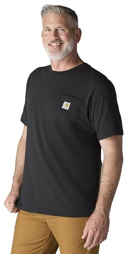 Carhartt Men's Iconic K87 Pocket T-Shirt, Black, 3X-Large Tall