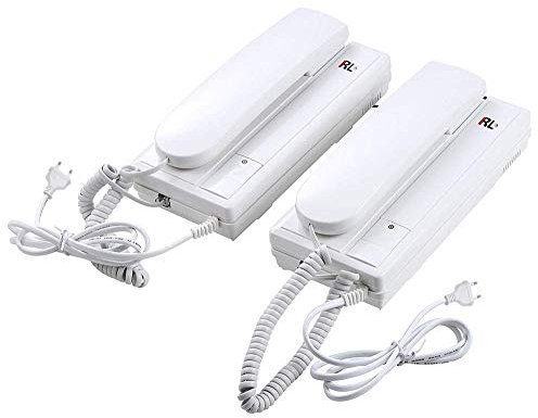 AntDau71 - CITOFONO RL-209 INTERFONO A Parete con 2 CORNETTE per CASA Ufficio ABITAZIONE NEGOZIO CW594