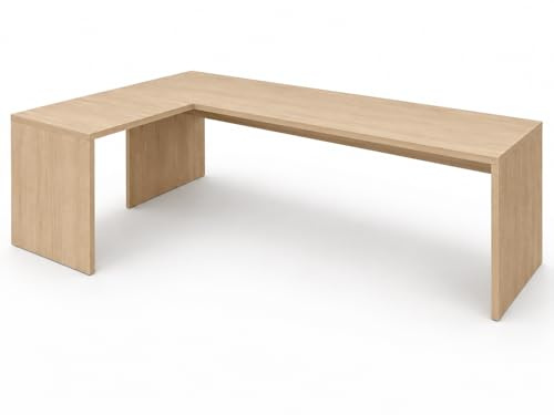 Genérico OFILIKE. Escritorio Esquinero en L para Oficina y Teletrabajo, Mesa de Ordenador Moderna con ala Izquierda, Mesa Ideal para Trabajo, Redacción y Juegos. Roble (180x80)