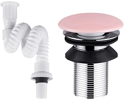JOCCOS Basin Bottle Trap Brass Sink Siphon Drains Pop Up Drain Telescopic Pipe Basin Drainer for Bathroom Kitchen Accessories (Color : I)