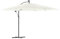 vidaXL Parasol de jardin avec mât en acier blanc 290x290x238 cm, parasol, parasol d'extérieur, parasol de patio, parapluie, parasol de terrasse