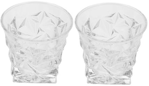 LABRIMP 2piezas Vasos De Whisky De Tazas Elegantes para Bebidas Copas De Vino y Postres Diseño Clásico y Saludable