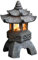 Lanterne de pagode – Statue de jardin pagode japonaise en pierre | Lanterne de pagode solaire décorative pour allée, patio, cour, jardin