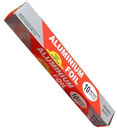Rouleau de film d'aluminium pour aliments - 78,7 x 11,8 pouces - Film argenté en aluminium avec cutter - Emballage alimentaire pour griller, cuisiner, cuire au four