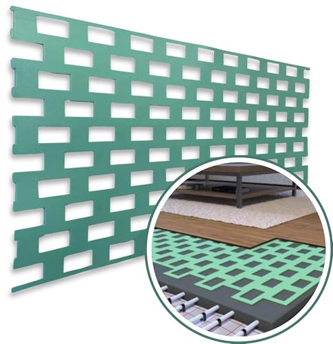 Tapis d'isolation de 2,5 mm pour chauffage au sol, sous-couche de sol, sol stratifié, isolation phonique, isolation thermique, isolation phonique « Thermo Base » 100 x 50 cm = 0,5 m² (48)