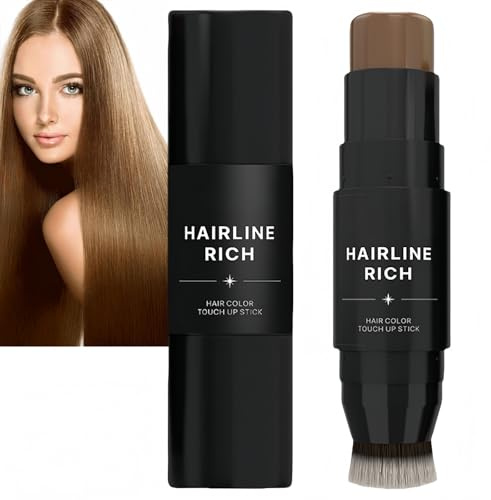 Root Cover up Stick,Hairline Powder Stick,Temporary Hair Color Pen,Double-Ended Temporary Hair Co/lor Hair Roo/t Concealer,Ha/ir Shadow Powd/er,Double Ended Ha/ir Colo/r Sti/ck,Ro/ot Touch up