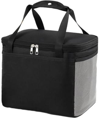 Bolsa de enfriador de viaje: contenedor de almuerzo aislado, portador de picnic portátil | 9.84*5.91*7.09 pulgadas bolsas de mano termales reutilizables, bolsa de almacenamiento de alimentos duradera,
