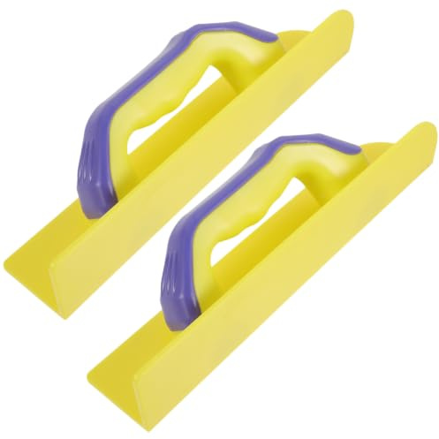 NESTINGHO 2 Piezas Llana para Esquinas Interiores de Plástico, Herramienta de Albañilería para Reparar Paredes, Ajustes Rápidos, Compatible Masilla, Yeso, Reformas del Hogar