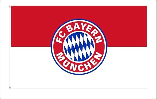 FC Bayern Fahne Originalware Flagge 100 x 150 cm Motiv LOGO + Ösen Service