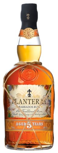 PLANTATION RUM - 5 ans Barbados - Rhum Vieux Ambré - Origine : Barbade - Notes de Cacao & Fruits secs - 40 % Alcool - 70 cl