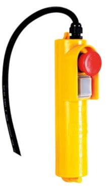 Toolland Control remoto para polipasto eléctrico 230V, control con cable de 1.5m y botón de emergencia, compatible con polipastos eléctricos, grúas giratorias y polipastos móviles, altura de elevación