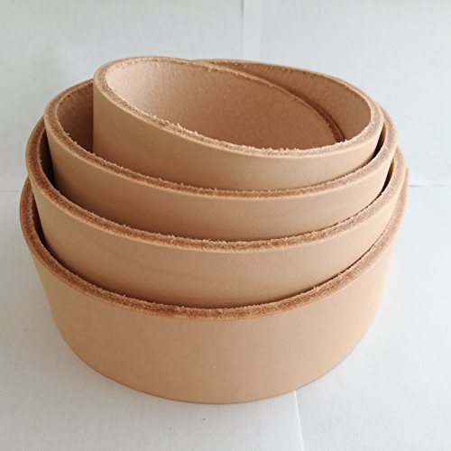 Gerberei Schachenmayr Blanklederriemen rein pflanzlich gegerbt Natur punzierbar Länge 170 cm Breite 4 cm Lederstärke 3,5 mm