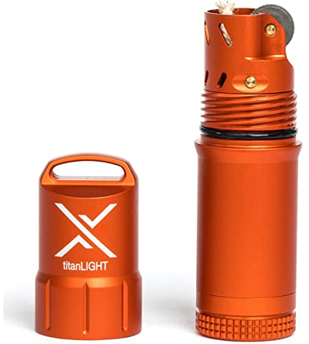 Exotac titanLIGHT Oranje - Allume-feu Aluminium Moderne Orange