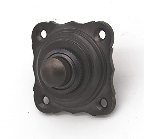 Ventano Plaque de sonnette de porte antique, plaque de sonnette avec un bouton de sonnette, style nouveau, 5 surfaces (laiton patiné foncé)