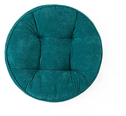 ZZZYZ Runde Cord Sitzkissen Vier Jahreszeiten Atmungsaktiv Meditationskissen Super Soft Nachhaltiges Yogakissen Für Yoga Wohnzimmer Balkon Dekoration-Blau 52cm(20inch)