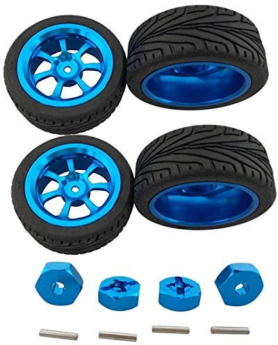 ZGJYSP RC Radreifen mit Sechskantmutter für 1/18 WLtoys A959-B A979-B A959 A969 A949 A979 K929 Autoteile