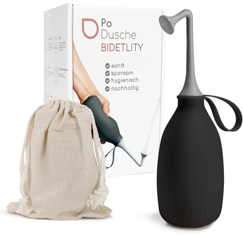 BIDETLITY Douche intime 2.0 – Bidet de Voyage Mobile, Douche Intime & Durable, Remplace les Lingettes Humides, Économise le Papier Toilette, Bidet Portable, Inclut un Sac de Voyage, Sans BPA