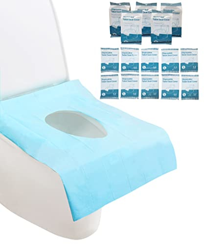 JITTY Disposable Toilet Seat Covers XL(50 Pack) | Extra Thick Waterproof Toilet Seat Cover for Travel Office Public Restroom Camping Kids’ Potty Training
