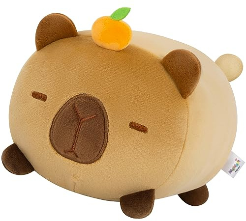 Mewaii Capybara Kuscheltier, Weiches süßes Plüschtier, 20 cm | Capybara Design, Waschbar, Kuschelig, Zimmerdeko, Tischdeko, Perfektes Kuschelkissen Geschenk für Kinder und Teenager