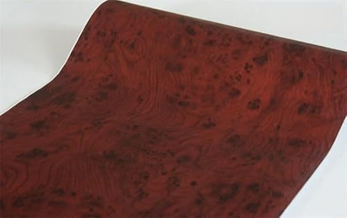 BUVU Klebefolie Möbel Hellbraun Holzoptik Möbelfolie Selbstklebende Folie Holz Tapete 45cm X 300cm Hellbraun Vintage Streifen Folie Wasserdicht Wandtapete für Möbel Wände Schränke Küche Tische