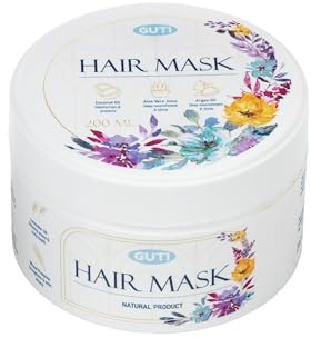 GUTI Premium Touch Haarmaske – Regeneration mit Kokosöl & Lavendel – Intensive Feuchtigkeit für strapaziertes Haar – Naturkosmetik ohne Parabene & Silikone, 200 ml