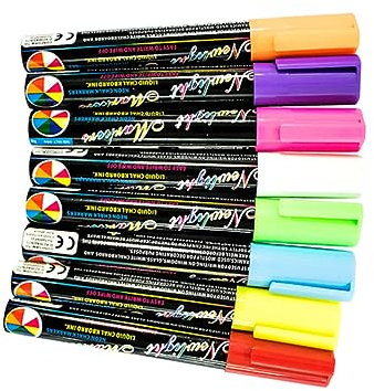 STOBOK 8 Textmarker Pastell-neon-stifte Fluoreszierende Kreidemarker 6 Mm Spitze Zum Schreiben