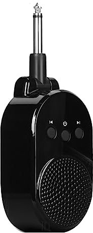 Qusedwey Amplificatore Ricaricabile Amplificatore per Chitarra Mini Amplificatore 5W Guitar AMP Spina da 6,35 mm Ruotata di 270 Gradi USB per Accessori per Basso Elettrico