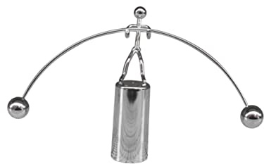 UPKOCH Metal Balancing Swing Weightlifting Toy Small Iron Desktop Ornament for Home Office Desk Decoration, Creative Icebreaker Stress Relief Executive Desk Toy