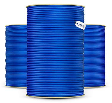 DQ-PP BLAUES GUMMISEIL – 5mm – 40m – Expander Gummischnur Elastiches Gummikordel Spannseil Planen Spanngummi