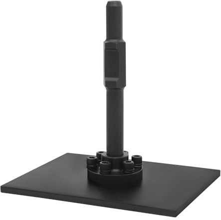 TAPMING Machacador de hormigón de acero con 1 placa vibratoria y 1 mango, compactador manual de suelo de jardín para colocación de suelos, adoquines y reparaciones de carreteras