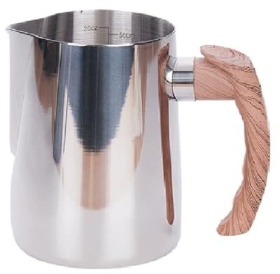 Huudngeje Coppa di Lanciatore Schiumosa da 600 Ml per Espresso per Latte d'Arte per Espresso
