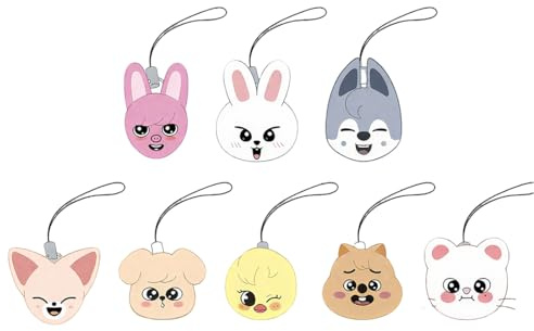 AYVRUOP Skzoo 8 Pieces of Stray Kids Keychain, Mobile Phone Pendant, Kawaii Keychain, Phone Charm, Bag Charm, Phone Case Keychain, Decoration