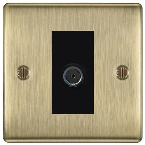 BG Nexus Metal Antique Brass Co-axial Socket NAB60B