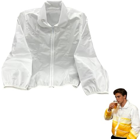 Party Bier Jacke, Transparente Getränkehalter Weste, Aufblasbare Bierflasche Tasche mit Strohhalm, Perfekt für Bierfeste und Poolpartys
