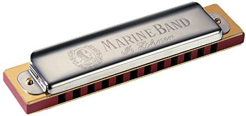 HOHNER 364-G Marine Band Mundharmonika, 12 Loch, G-Dur, Edelstahl