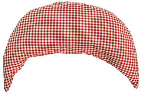 Zirbenkissen Mond ca. 50cm, rot-weiß, Zirbenholzkissen/Zirbelkissen | direkt befüllt