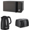 Russell Hobbs 20 L Digital Microwave with Textures Kettle, 1.7 L, 3000 W and Textures 4 Slice Toaster - Black