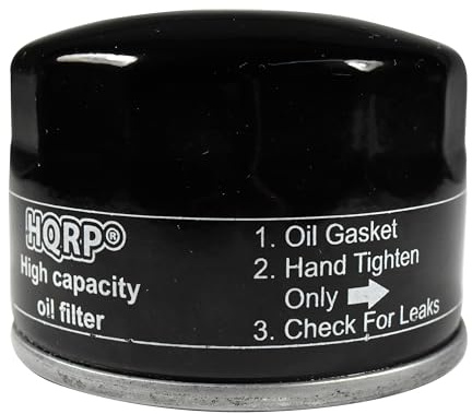 HQRP Oil Filter Compatible with John Deere Z225 Z235 Z245 Z255 Z425 Z445 Z465 Z645 Z655 Z510A Z520A Z915B Z920M Z925M Z930M Z920R X300 648R 652B 652R 657A Lawn Mower, AM125424c KH1205008 Replacement
