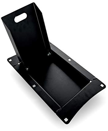 Camco Recessed Motorcycle Wheel Chock - Accommodates most tire sizes - Constructed of powder-coated steel (66101)